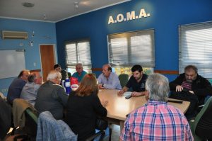 Reunión realizada en abril en AOMA Olavarría.