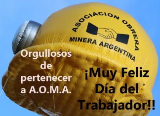 AOMA saluda a los trabajadores mineros por el “Día del Trabajador”