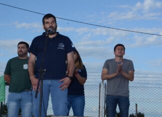 Alrededor de 700 personas de Casa del Trabajador y del PJ celebraron en El Fortín el Día de la Lealtad. AOMA presente