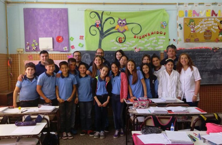 Dirigentes y delegados dieron una charla en la Escuela 12
